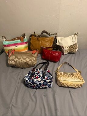 Vintage Coach Lot Mixed-Color & Signature Multi-Bag Collection